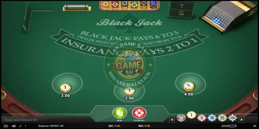 Blackjack 68 Game Bài