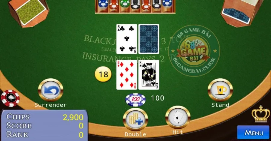 Blackjack 68 Game Bài