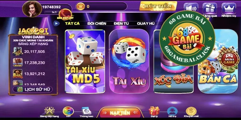 tài xỉu 68 game bài